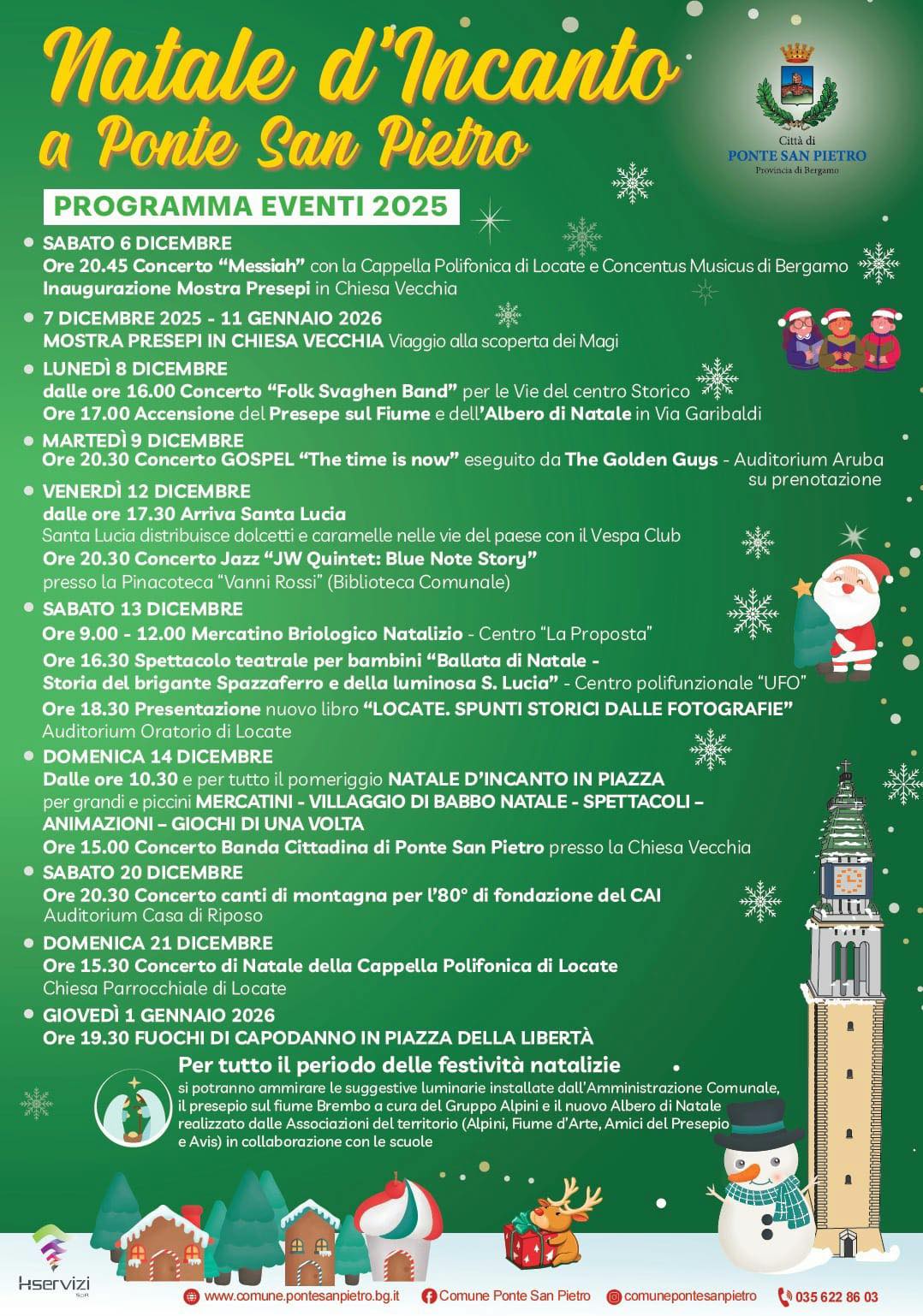 Ponte San Pietro – Natale d’Incanto, programma completo