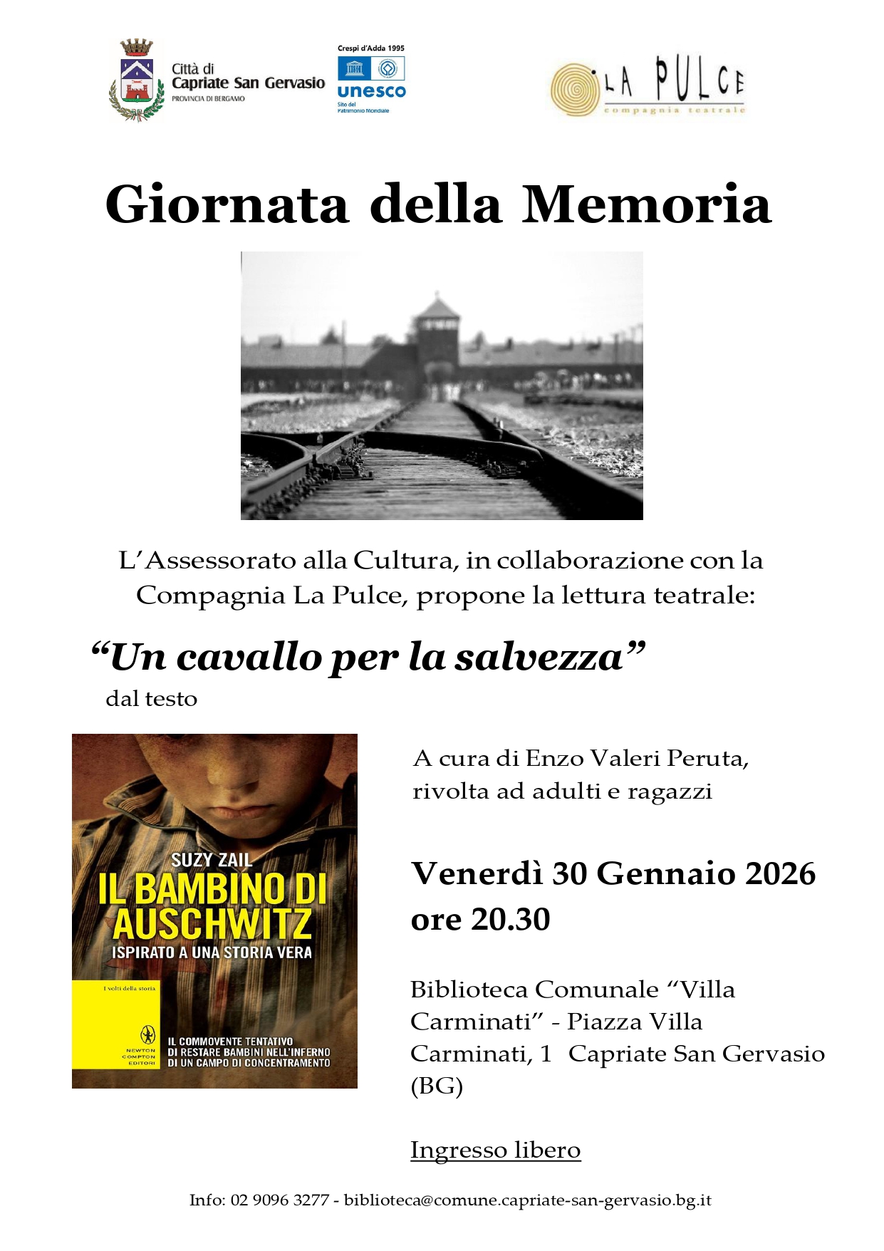 Capriate San Gervasio – Giornata della Memoria