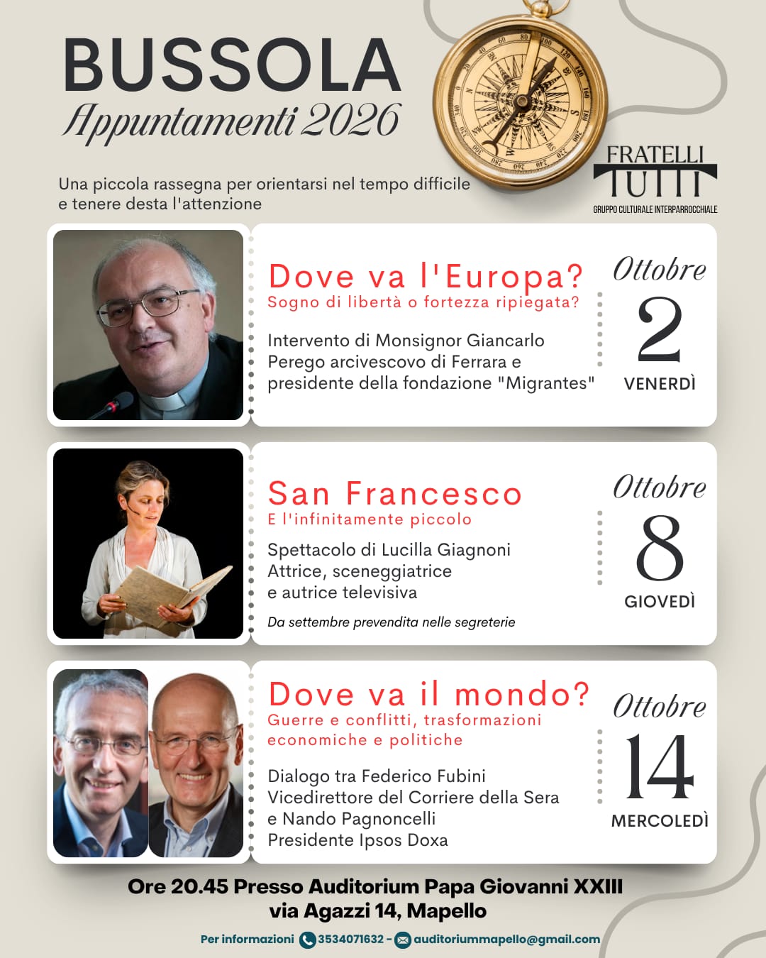 Ambivere / Mapello – Fratelli Tutti rassegna