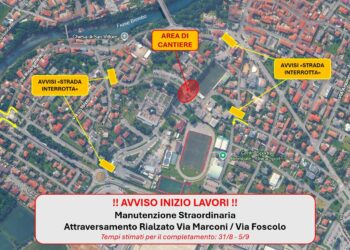 Cantieri a Brembate: da lunedì chiude l’incrocio tra via Marconi e via Foscolo