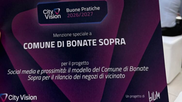 Innovazione e prossimità: il Comune di Bonate Sopra premiato a Padova per la campagna social sui commercianti